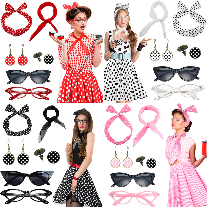 Women'S Accessories In The 1950S - 1950S تأثيري حلي النساء الشعر القوس