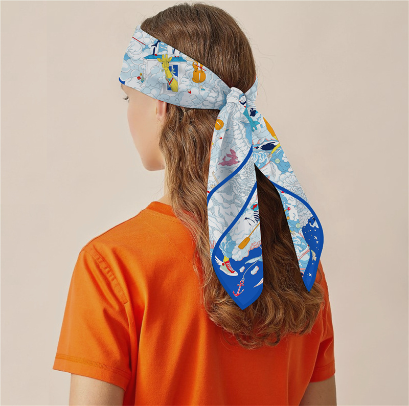 بوبينغ حك الحرير وشاح المرأة ا - مراجعة Silk Scarf Square وسعره