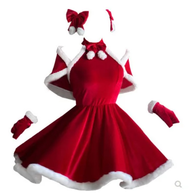زي تنكري للكريسماس مع إكسسوارا - مراجعة Women'S Red Accessories وسعره