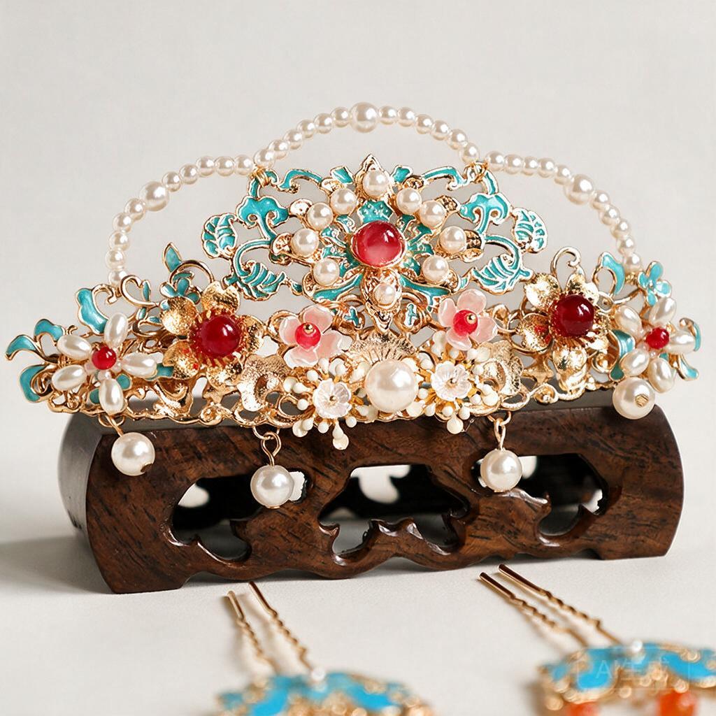 مجموعة إكسسوارات شعر هانفو الص - مراجعة Women'S Red Accessories وسعره